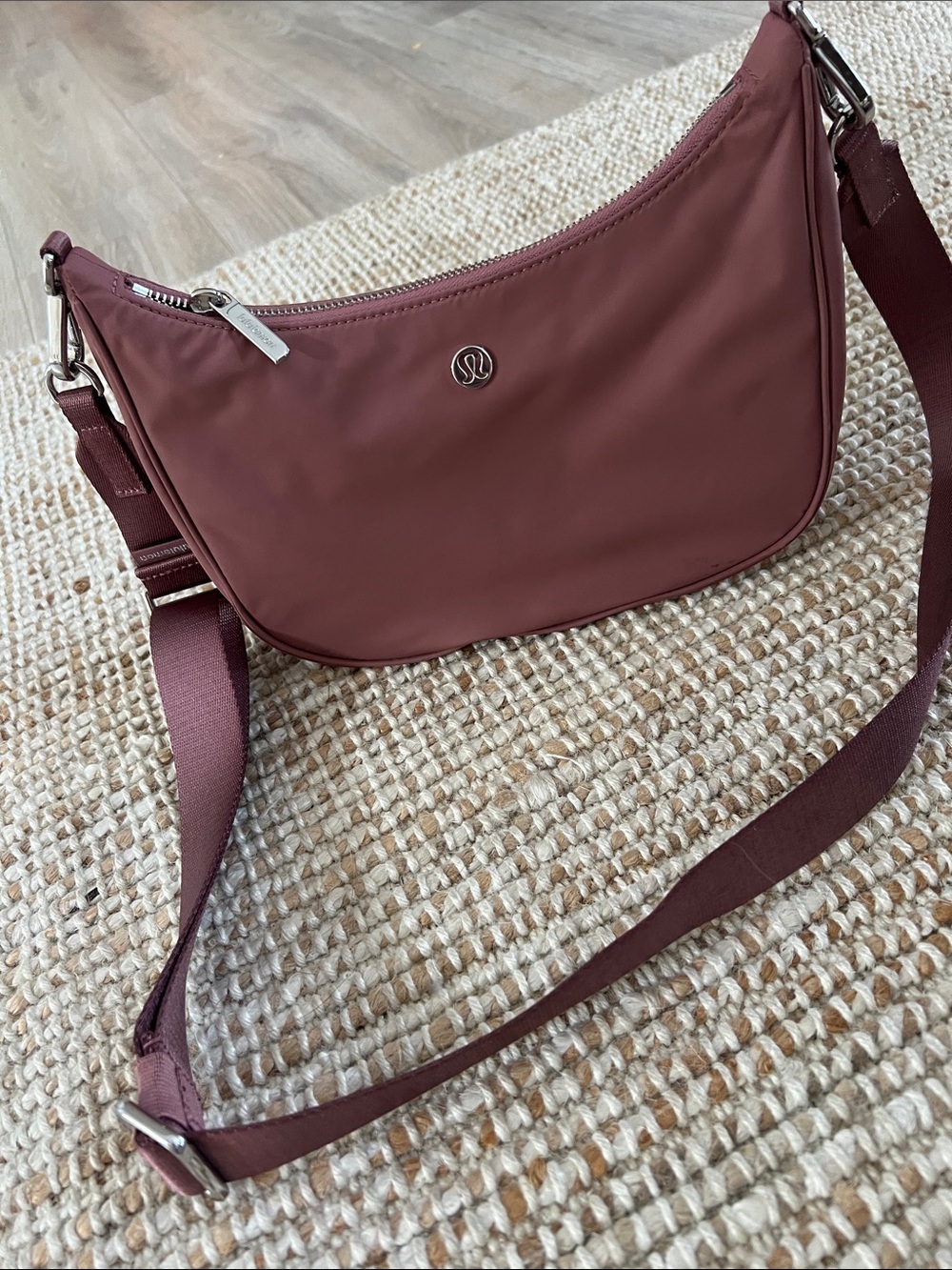 lululemon athletica Wine Crossbody Shoulder Bag